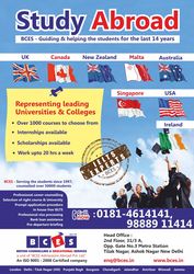 Study Abroad in UK,  New Zealand,  Canada