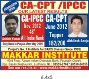 MAKKAR INSTITUTE (North India's No.1 Institute for C.A. /C.S. Classes)
