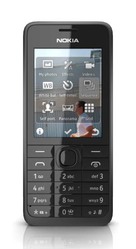 Nokia 301 Black  (Silver-66802)