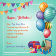  Create E-Greetings Card With Their Names Or Custom Text On Images Eas