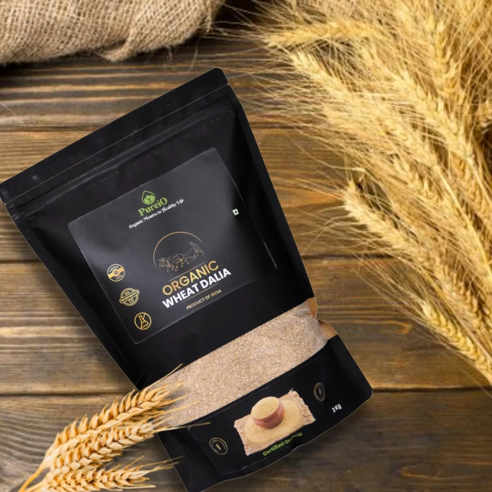 Buy Organic Wheat Dalia - Pureio Farm
